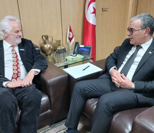 لقاء وزير الاقتصاد والممثل المقيم لليونيسف بتونس
