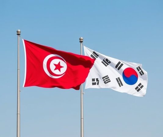 Tunisia and South Korea