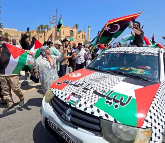 تونس: مظاهرة لدعم قافلة "الصمود" المتجهة لغزة ومناهضة للتطبيع