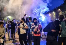 فرنسا قتيلان ومئات الاعتقالات خلال احتفالات تتويج باريس سان جيرمان