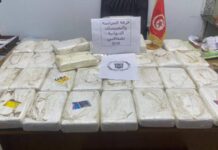 الحرس الديواني يحبط محاولة تهريب 43 كيلوغرام من الكوكايين