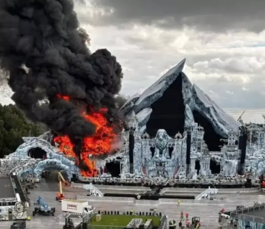 حريق يدمّر منصة Tomorrowland الرئيسية قبل انطلاق المهرجان