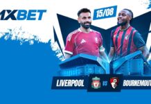 Liverpool contre Bournemouth : ouverture de la Premier League 2025 avec les pronostics de 1xBet