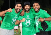الشعلالي والهذلي يتوجان بالدوري الليبي مع الأهلي طرابلس