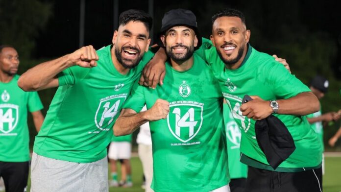 الشعلالي والهذلي يتوجان بالدوري الليبي مع الأهلي طرابلس