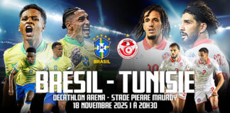البرازيل ضد تونس: مباراة ودية مرتقبة في ليل 18 نوفمبر 2025