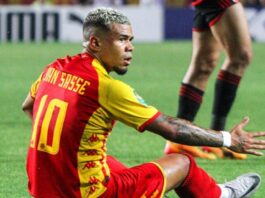 الترجي: إصابة يان ساسي وعودة بن حميدة للتدريبات