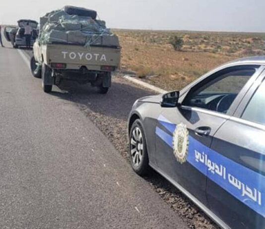 الحرس الديواني يصادر بضائع مهربة بـ30 مليون دينار في أكتوبر