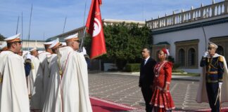 سعيد يستقبل 5 سفراء جدد في قرطاج: غابون، جنوب أفريقيا، فلسطين، كوت ديفوار، الهند