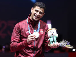 فرس فرجاني ذهبية سيف ألعاب التضامن الإسلامي وحصيلة تونس 16 ميدالية