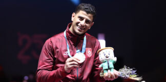 فرس فرجاني ذهبية سيف ألعاب التضامن الإسلامي وحصيلة تونس 16 ميدالية