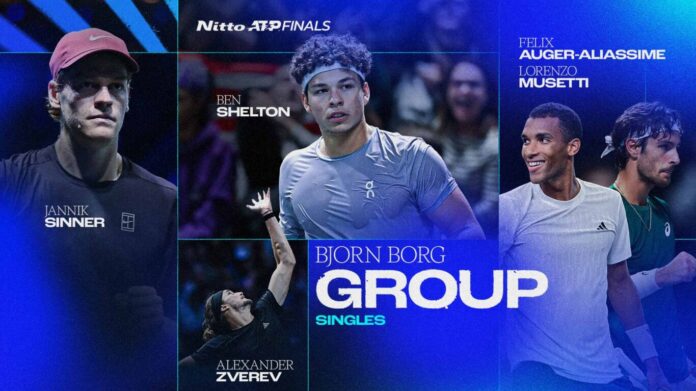 قرعة نهائيات ATP 2025 سينر وألكاراز في مجموعات مختلفة تورينو