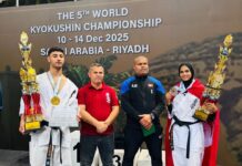 تونس تتألق في بطولة العالم للكاراتيه كيوكوشنكاي بالسعودية: ذهبية الدريدي وفضية مناصر تونس تحرز ذهبية وفضية في مونديال الكاراتيه!