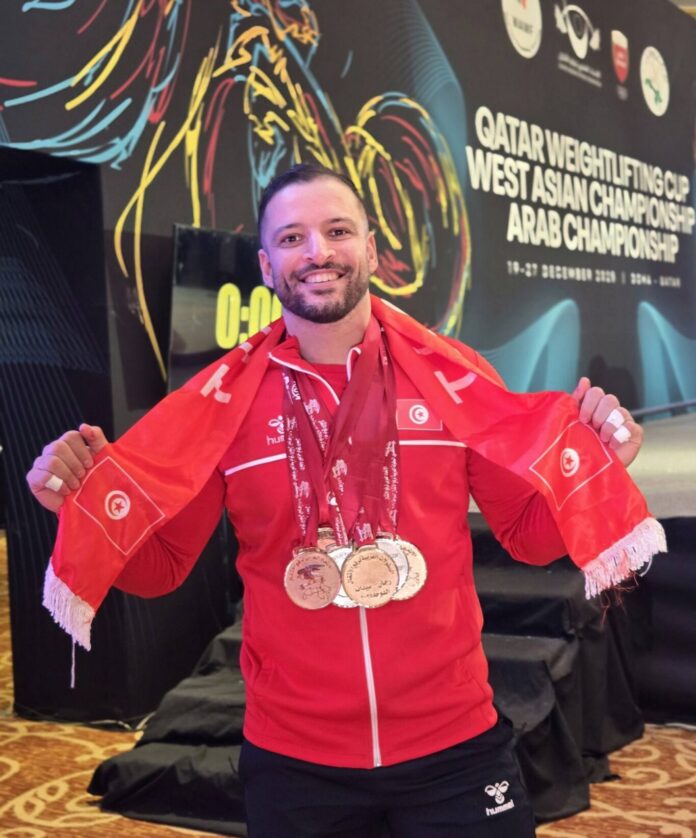 كارم بن هنية يحقق 6 ميداليات في كأس قطر وبطولة عربية 2025