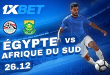 Égypte vs Afrique du Sud Coupe d'Afrique des Nations 2025 avec 1xBet