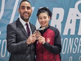 وفاء محجوب تهدي تونس برونزية عالمية في الكاراتيه بالقاهرة 2025