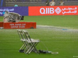 توقف مباراة السعودية والإمارات بسبب الأمطار!