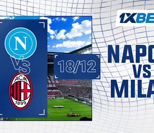 Naples - Milan : demi-finale de la Supercoupe d'Italie avec 1xBet