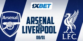 Arsenal vs Liverpool en Premier League le 8 janvier avec 1xBet