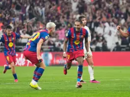 برشلونة يهزم ريال مدريد 3-2 ويتوج بالسوبر الإسباني