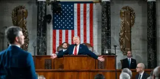 ترامب يحطم الرقم القياسي بـ108 دقائق في خطاب حالة الاتحاد