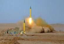 تركيا تُسقط صاروخاً باليستياً إيرانياً فوق أراضيها.. بيان وزارة الدفاع يُحذّر من التصعيد إطلاق صاروخ باليستي إيراني. صورة من مصادر مفتوحة