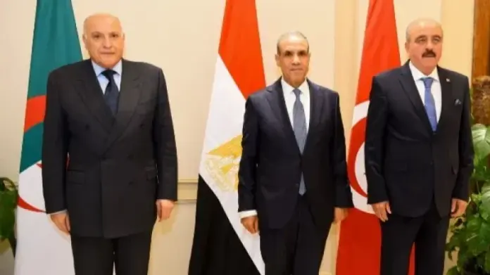 وزراء خارجية تونس ومصر والجزائر يؤكدون من القاهرة: الحل في ليبيا بأيدي أبنائها
