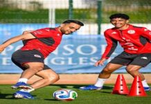 تدريبات المنتخب التونسي في طبرقة استعداداً لكأس العالم 2026