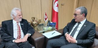 لقاء وزير الاقتصاد والممثل المقيم لليونيسف بتونس