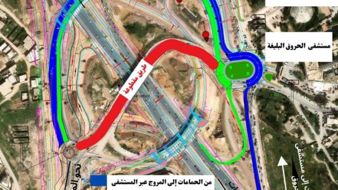 فتح جسر جديد قرب مستشفى الحروق ببن عروس أمام حركة الجولان