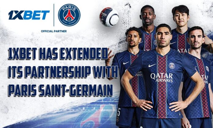 1xBet et le Paris Saint-Germain prolongent leur partenariat pour trois saisons supplémentaires