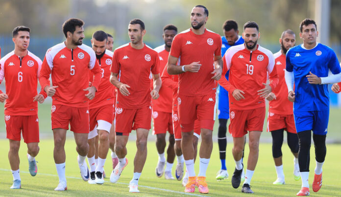 Les-joueurs-tunisie المنتخب التونسي يستعد لساو تومي: بن سعيد يطمح لشباك نظيفة