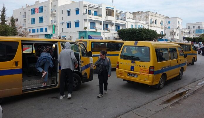 Minibus-share-Taxi إجراءات نقل استثنائية لعطلة الشتاء في تونس