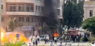 انفجاران قرب فندق إقامة ماكرون في دمشق