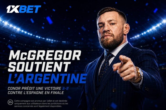 Conor McGregor parie 100 000 dollars sur l'issue de la finale de la Coupe du monde avec 1xBet Conor McGregor parie 100 000 dollars sur l'issue de la finale de la Coupe du monde avec 1xBet