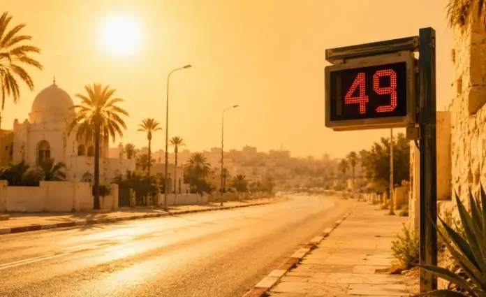 49Meteocanicule طقس تونس: الحرارة تصل إلى 49 درجة الجمعة