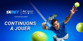1xBet renforce sa présence dans le monde du tennis