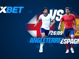 Angleterre - Espagne : un affrontement passionnant entre deux géants du football mondial 1xbet