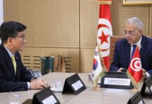 Le ministre tunisien de la Santé, Mustapha Ferjani, lors du Sommet mondial sur les biotechnologies et la santé à Séoul
