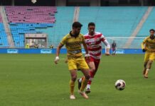 Les joueurs du Club Africain célèbrent un but marqué face au Club de Ben Guerdane lors de la sixième journée