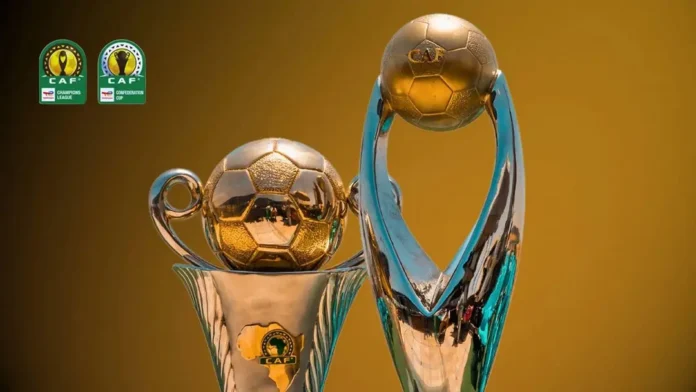 Les joueurs du Club Africain lors d'un match de la Ligue des champions d'Afrique
