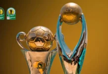 لاعبو النادي الإفريقي خلال مباراة في دوري أبطال أفريقيا