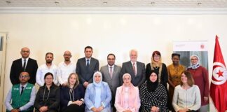 وزير الصحة التونسي مصطفى الفرجاني خلال مشاركته في قمة الصحة الحيوية العالمية 2026 بسيول