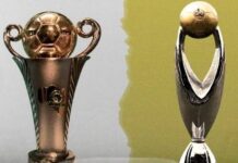 لاعبو النادي الرياضي الصفاقسي خلال مباراة في كأس الاتحاد الإفريقي لكرة القدم